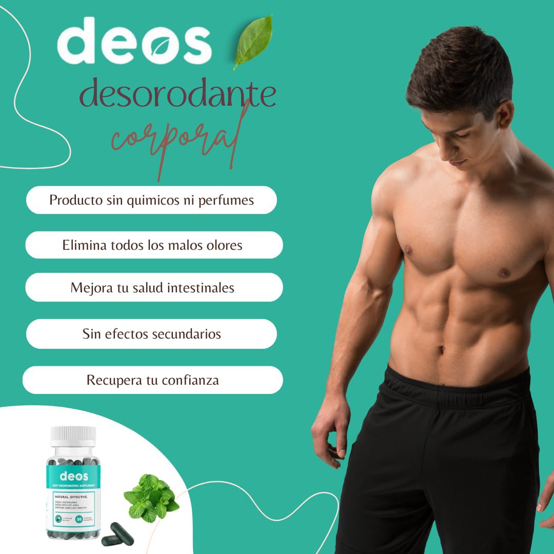 Cápsulas Desodorantes Naturales de Clorofila- DEOS