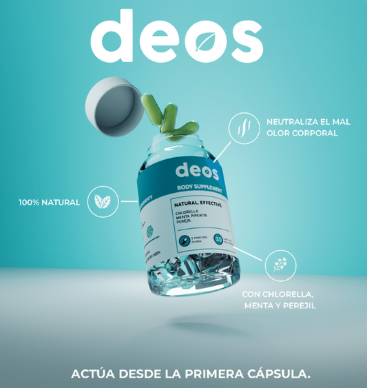 Cápsulas Desodorantes Naturales de Clorofila- DEOS