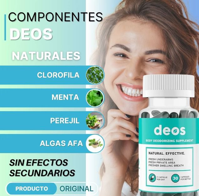 Cápsulas Desodorantes Naturales de Clorofila- DEOS